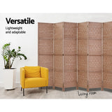 Room Dividers: Artiss 6 Panel Room Divider Screen 245x170cm Woven Natural