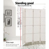 Room Dividers: Artiss 8 Panel Room Divider Screen 326x170cm Woven White