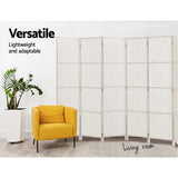 Room Dividers: Artiss 8 Panel Room Divider Screen 326x170cm Woven White