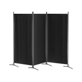 Room Dividers: Artiss 3 Panel Room Divider Screen 260x180cm Fabric Black