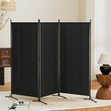 Room Dividers: Artiss 3 Panel Room Divider Screen 260x180cm Fabric Black