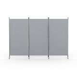 Room Dividers: Artiss 3 Panel Room Divider Screen 260x180cm Fabric Grey