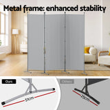 Room Dividers: Artiss 3 Panel Room Divider Screen 260x180cm Fabric Grey