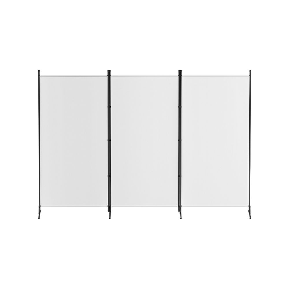 Artiss 3 Panel Room Divider Set of 2 Folding Privacy Screen Fabric Room Separator Partition White