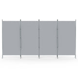 Artiss 4 Panel Room Divider Screen 345x180cm Fabric Grey