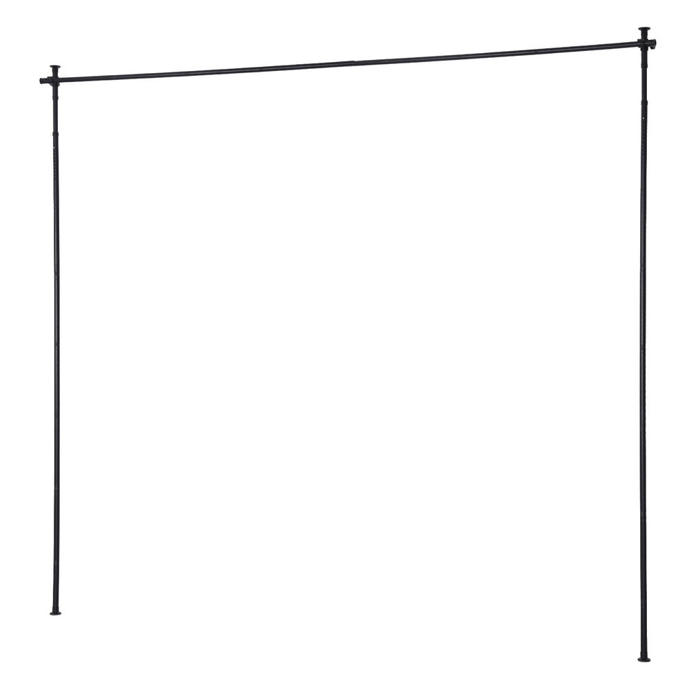 Room Dividers: Artiss Room Divider Curtain Rod Extendable Black