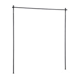 Room Dividers: Artiss Room Divider Curtain Rod Extendable Black