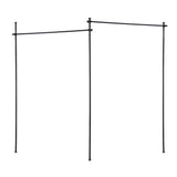 Room Dividers: Artiss Room Divider Curtain Rod Extendable Black