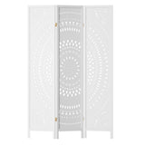 Room Dividers: Artiss 3 Panel Room Divider Screen 132x170cm Circle White