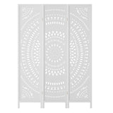 Room Dividers: Artiss 3 Panel Room Divider Screen 132x170cm Circle White