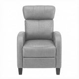 Arm Chairs & Recliners: Artiss Massage Recliner Chair Small Recliner Sofa for Adults Fabric Grey