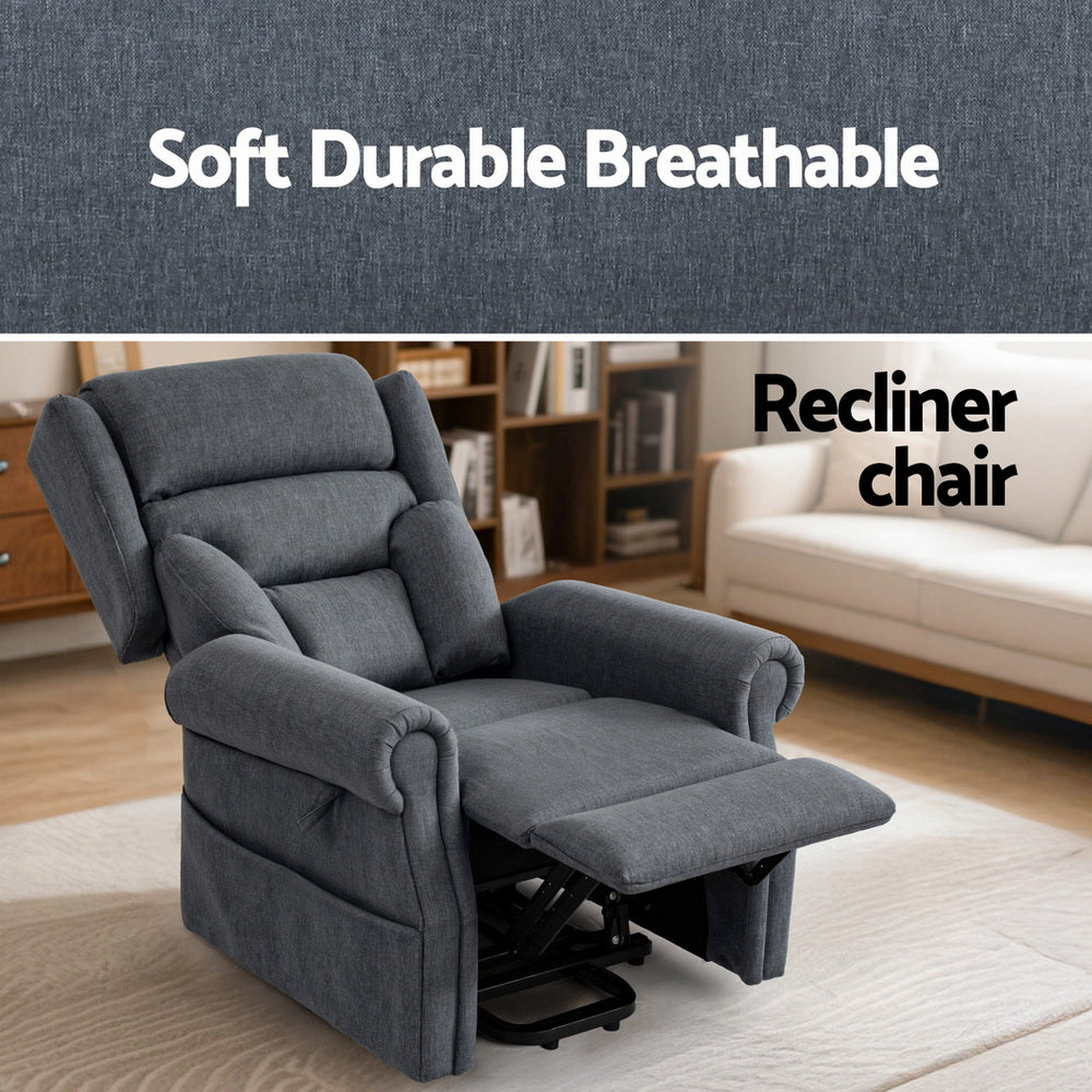 Arm Chairs & Recliners: Artiss Electric Recliner Chair Power Lift Massage Heated Recliner Sofa