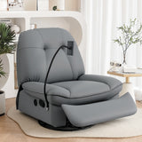Arm Chairs & Recliners: Artiss Manual Swivel Rocker Recliner with USB Ports Rocking Chair Nursery Sofa Lounge