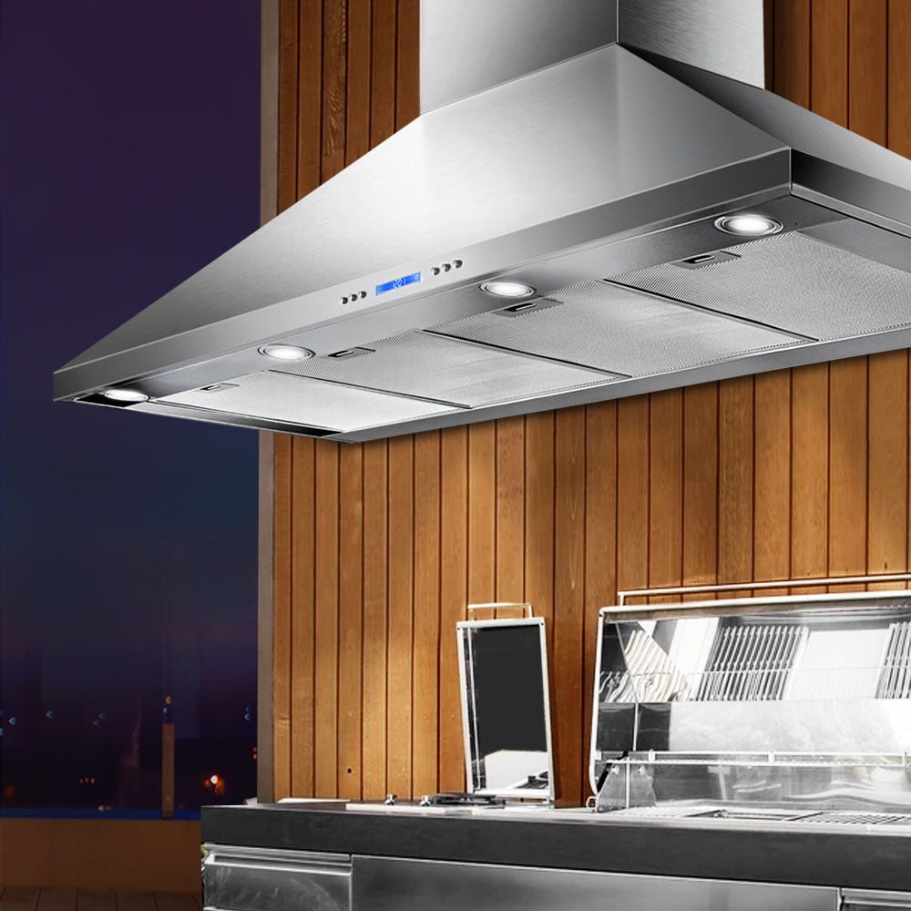 Cooking Ranges: Devanti 1500mm Range Hood 150cm BBQ Commercial Rangehood