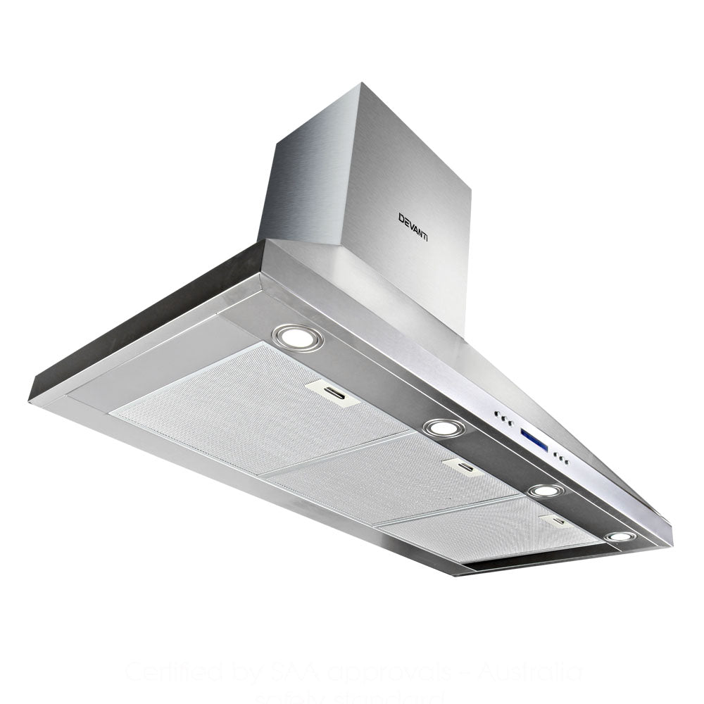 Cooking Ranges: Devanti 1500mm Range Hood 150cm BBQ Commercial Rangehood