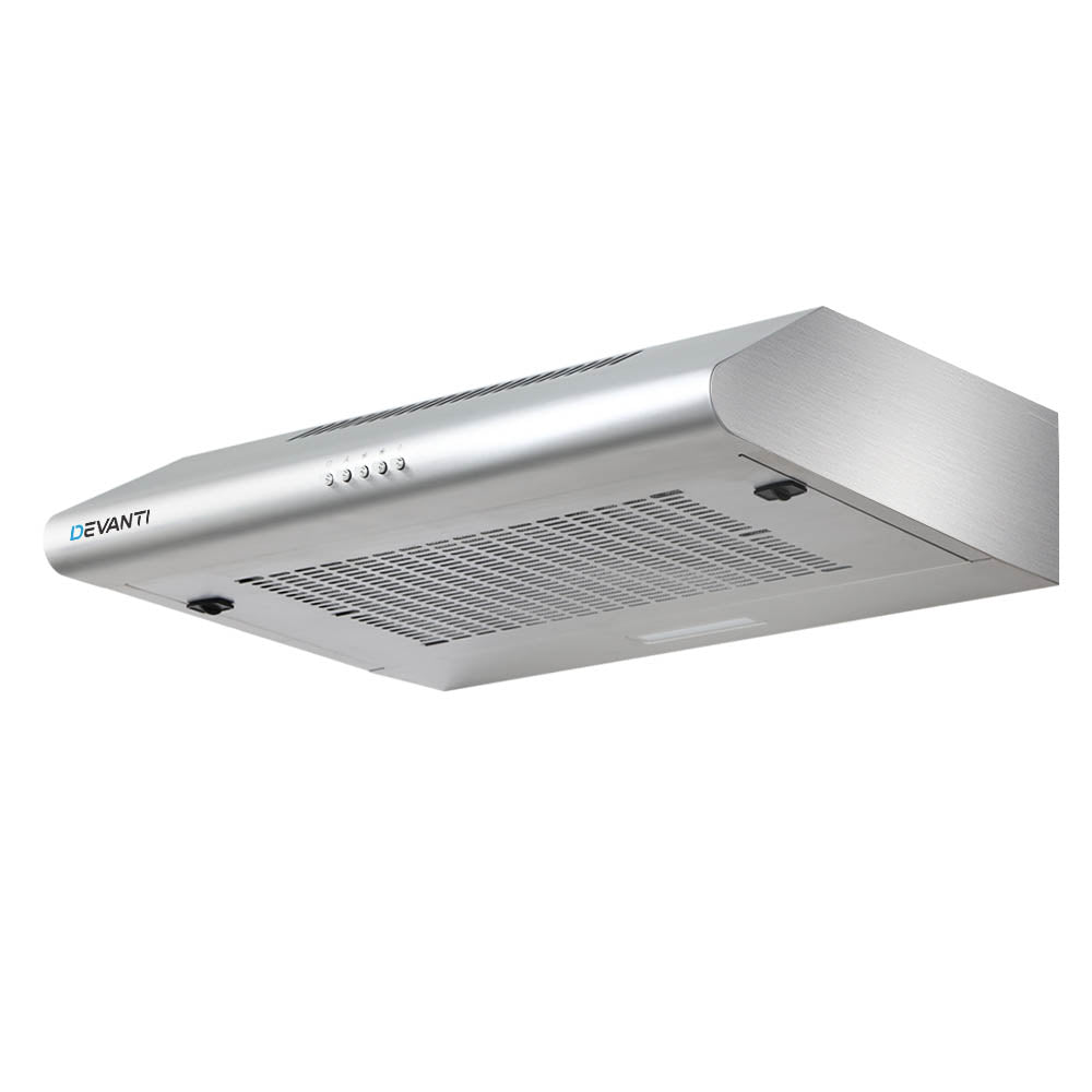 Cooking Ranges: Devanti 600mm Range Hood 60cm Rangehood Stainless Steel
