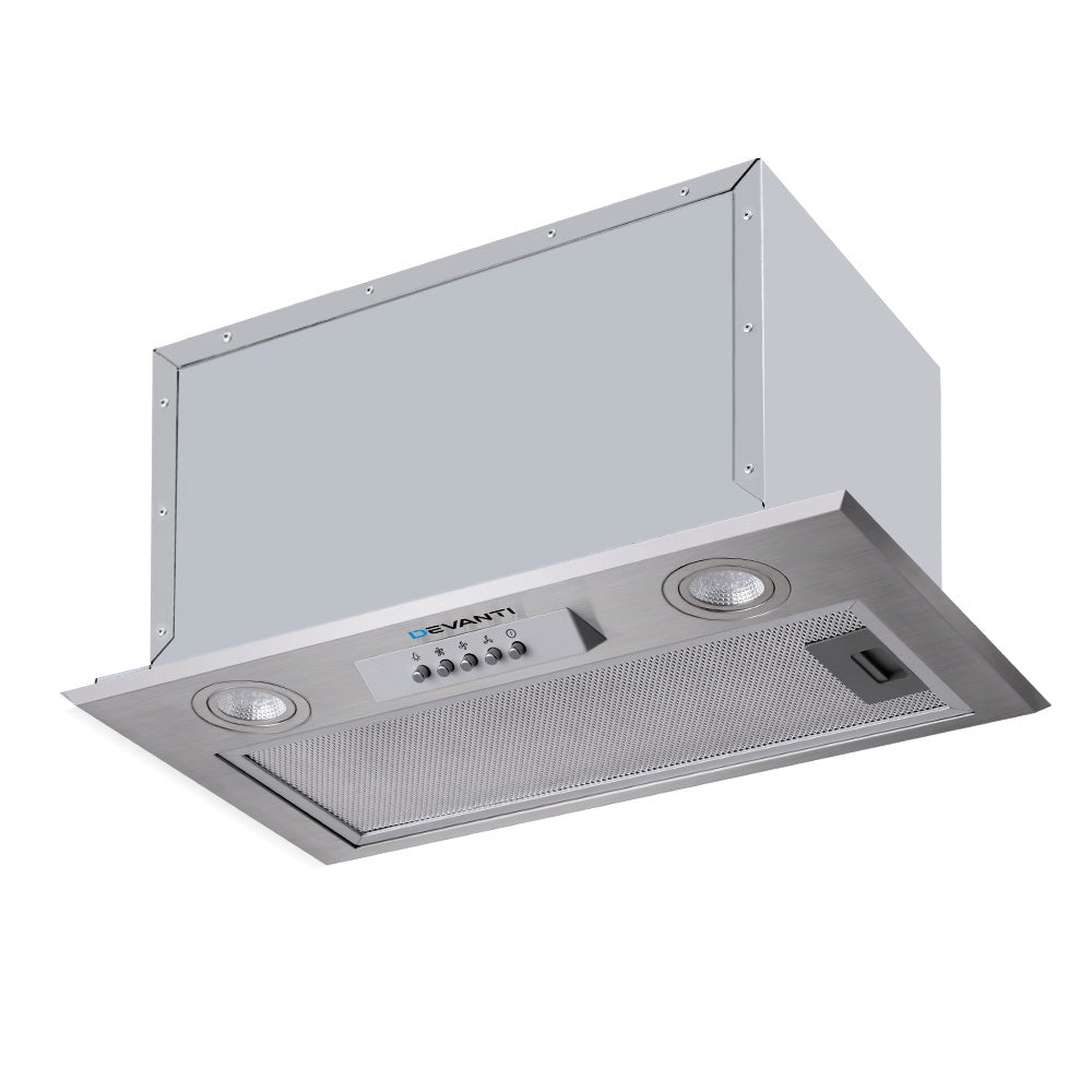 Cooking Ranges: Devanti 520mm Range Hood 52cm Rangehood Stainless Steel