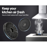 Cooking Ranges: Devanti 17cm Range Hood Carbon Charcoal Filters Replacement X2