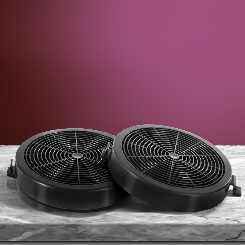 Cooking Ranges: Devanti 11cm Range Hood Carbon Charcoal Filters Replacement X2