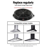 Cooking Ranges: Devanti 11cm Range Hood Carbon Charcoal Filters Replacement X2