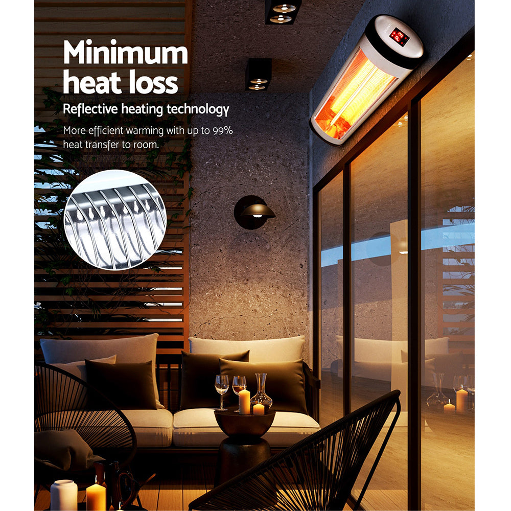 Electric Heaters: Devanti Electric Strip Heater Radiant Heaters 1500W