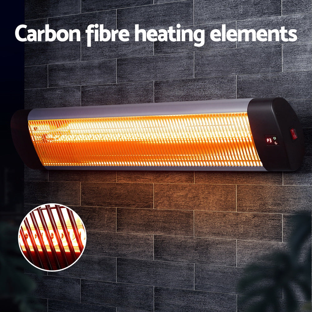 Electric Heaters: Devanti Electric Strip Heater Radiant Heaters 3000W