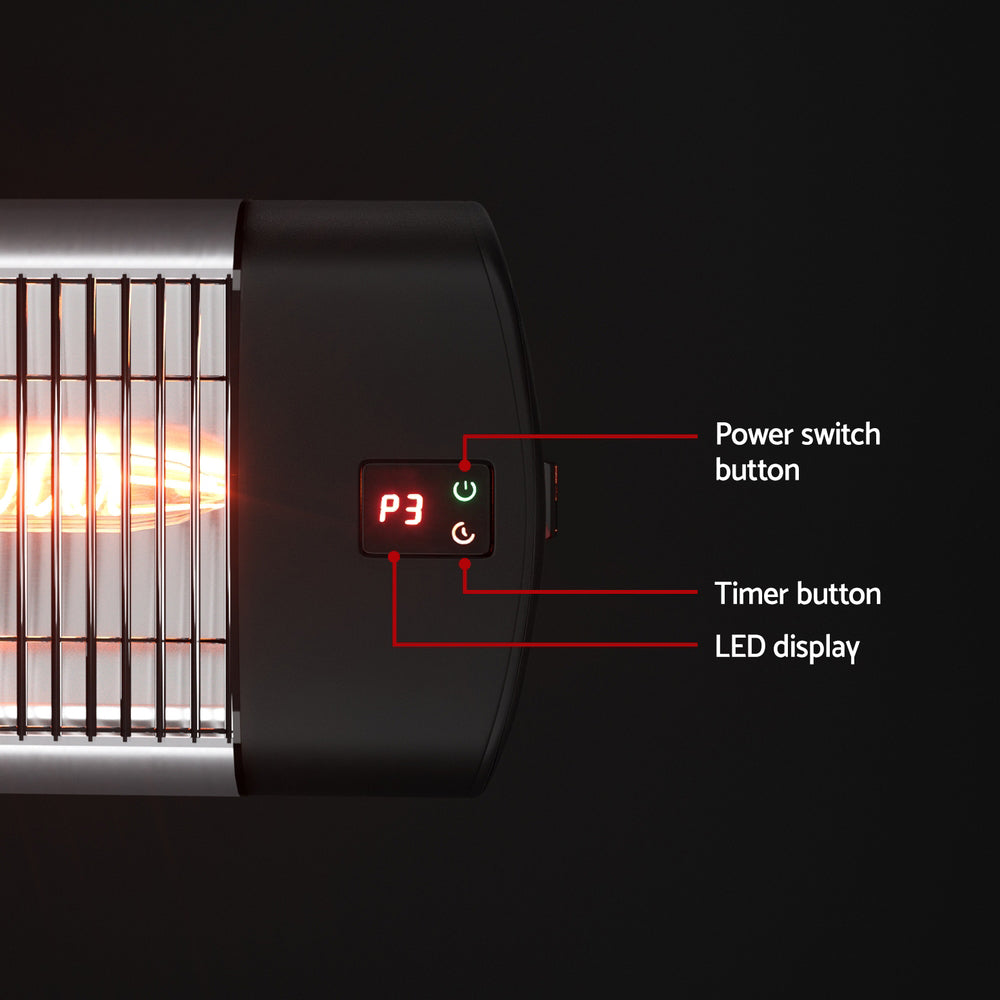 Electric Heaters: Devanti Electric Strip Heater Radiant Heaters 3000W
