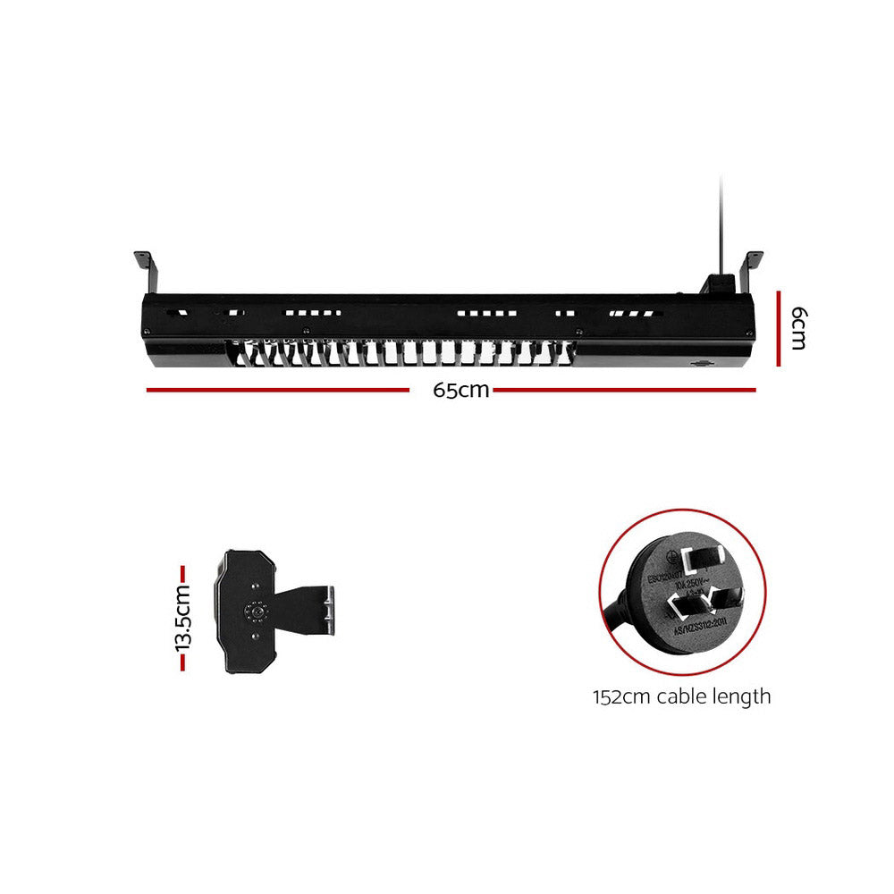 Electric Heaters: Devanti Electric Strip Heater Radiant Heaters 2000W