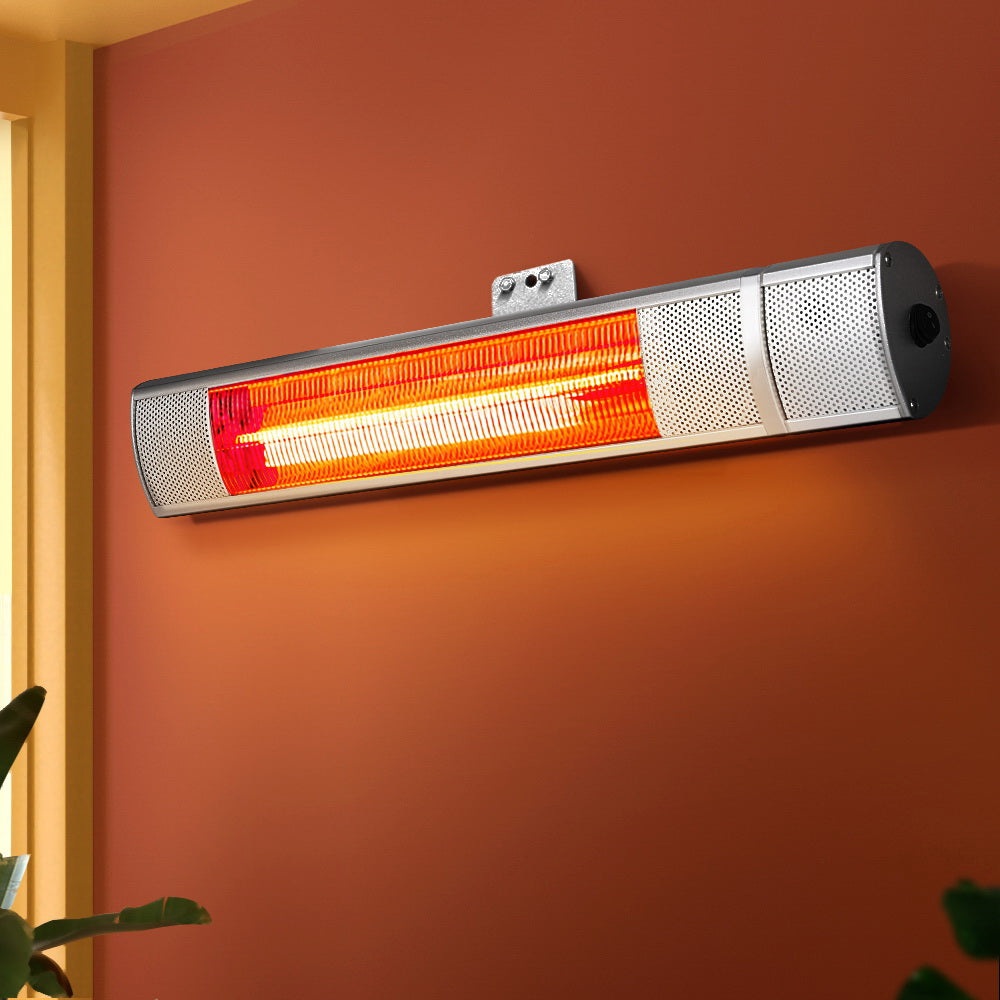Electric Heaters: Devanti Electric Strip Heater Infrared Radiant Heaters 2000W