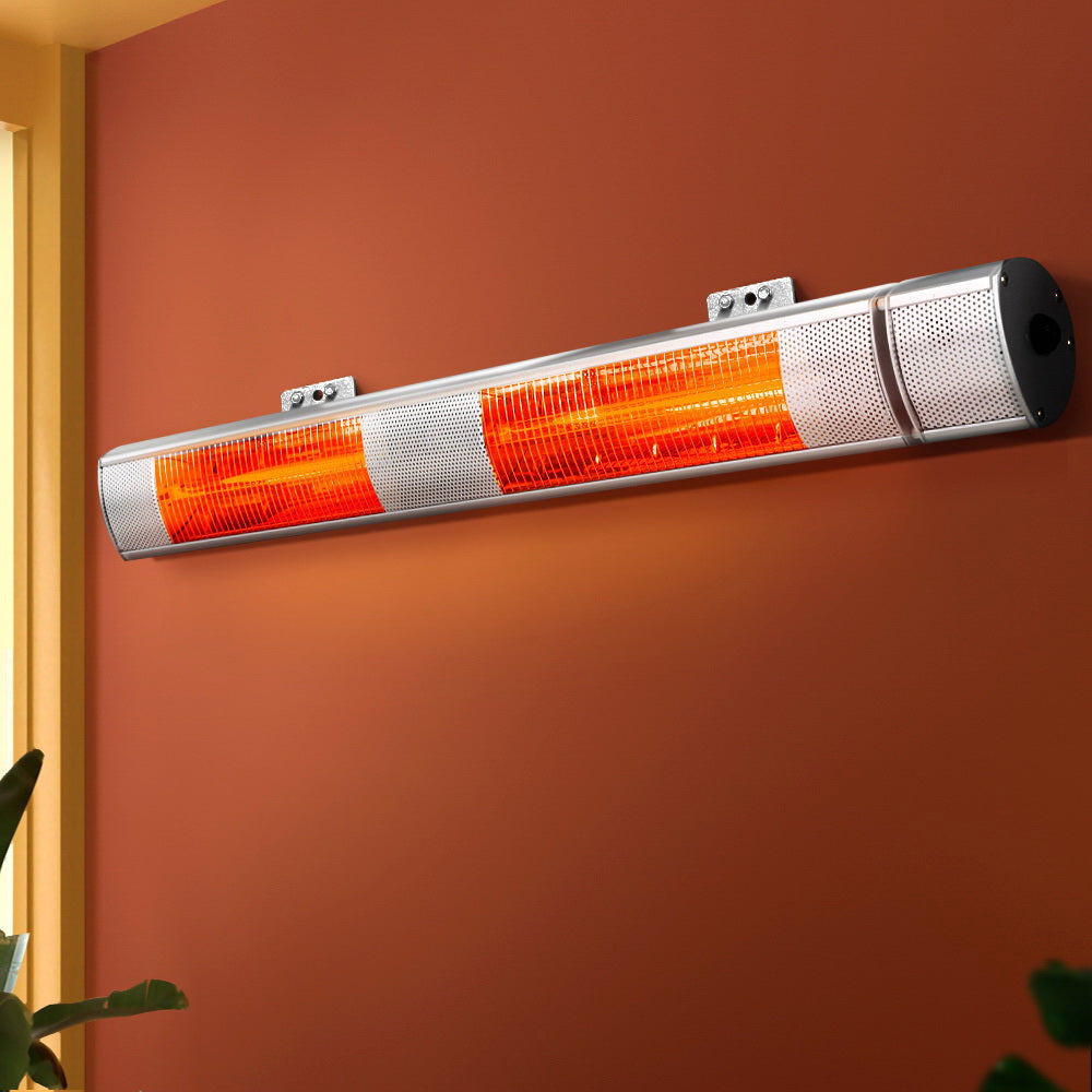 Electric Heaters: Devanti Electric Strip Heater Infrared Radiant Heaters 3000W
