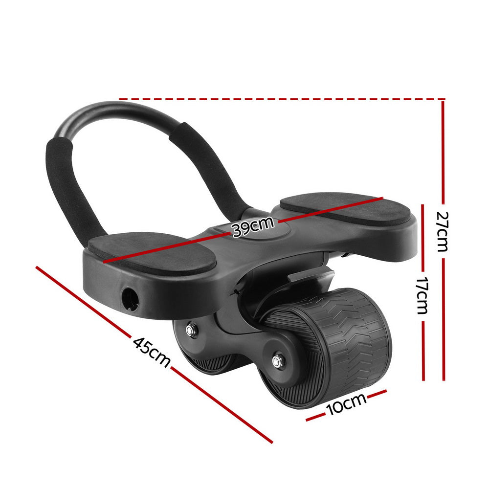 Gym & Training Step: Everfit Ab Roller Automatic Rebound Abdominal Exercise Wheel Home Gym Workout
