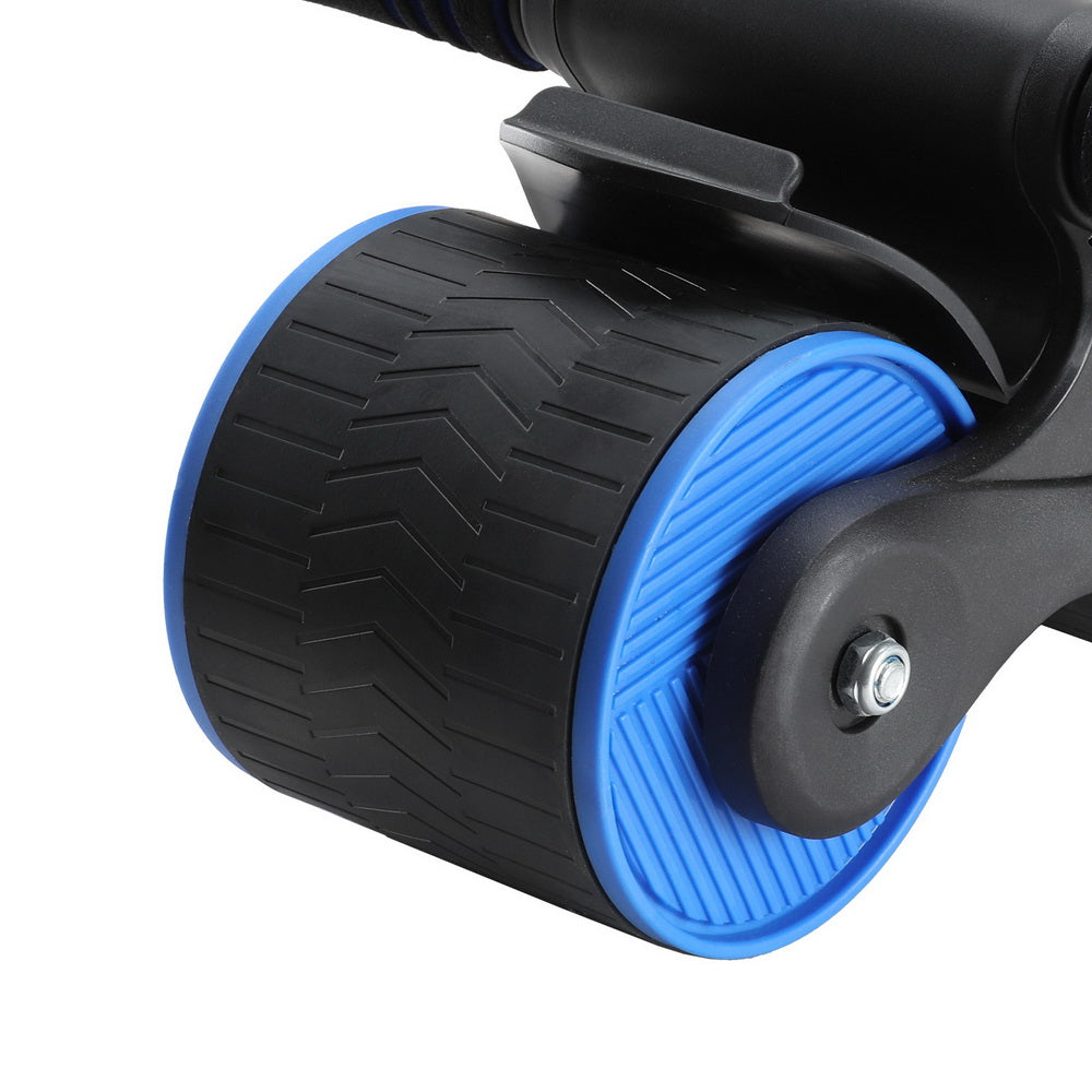 Gym Equipment & Accessories: Everfit Ab Roller Automatic Rebound Abdominal Wheel Home Gym Workout Blue