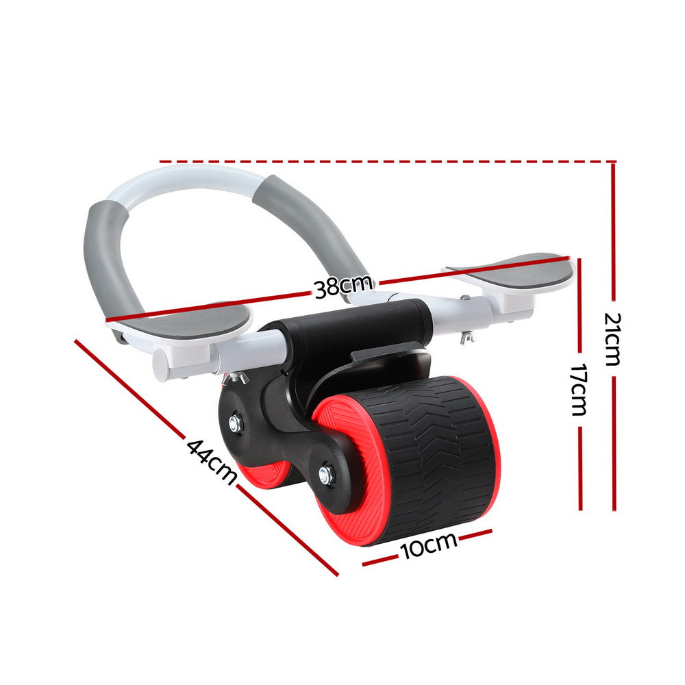 Gymnastics: Everfit Ab Roller Automatic Rebound Abdominal Wheel with Knee Pad Home Gym Sport