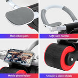 Gymnastics: Everfit Ab Roller Automatic Rebound Abdominal Wheel with Knee Pad Home Gym Sport