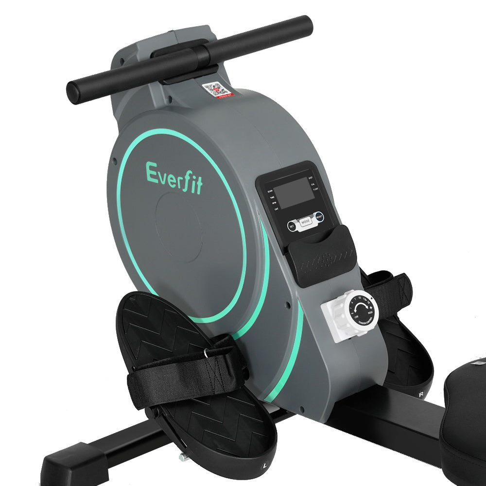 Exercise Bikes: Everfit Rowing Machine 16 Levels Magnetic Rower Gym Home Cardio with APP