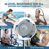 Gym Equipment & Accessories: Everfit Rowing Machine for Home Magnetic Rowing Machine App Compatible Quiet Exercise Equipment White