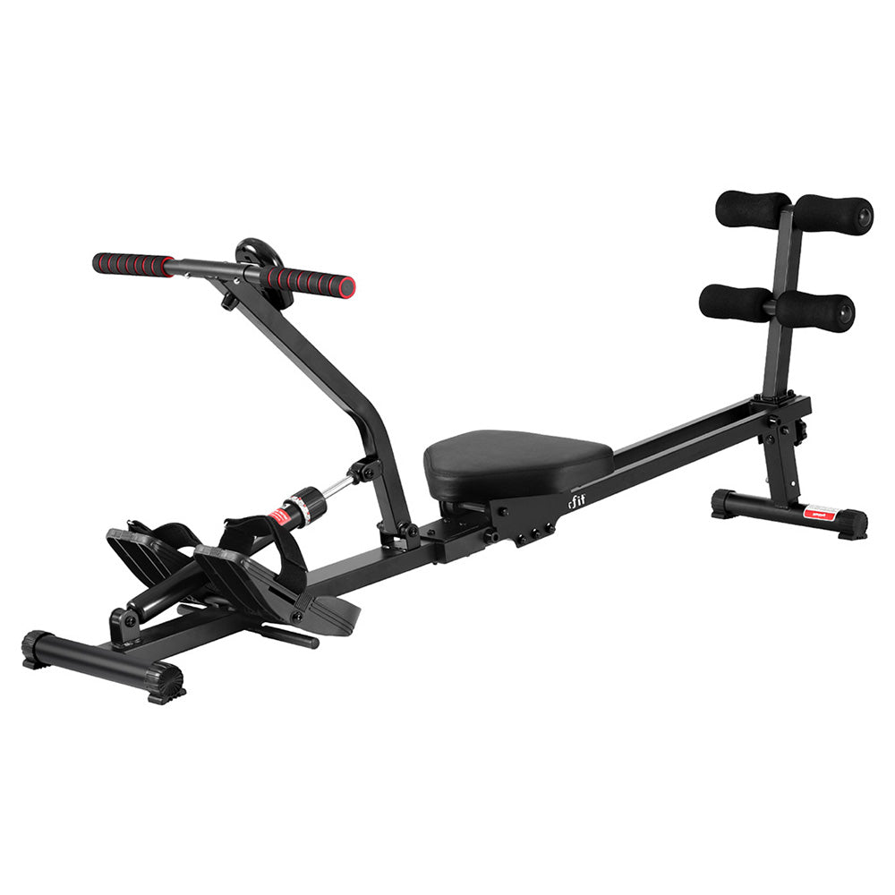 Gym Equipment & Accessories: Everfit Hydraulic Rowing Machine Rower 12 Levels Resistance Exercise Fitness Gym Cardio