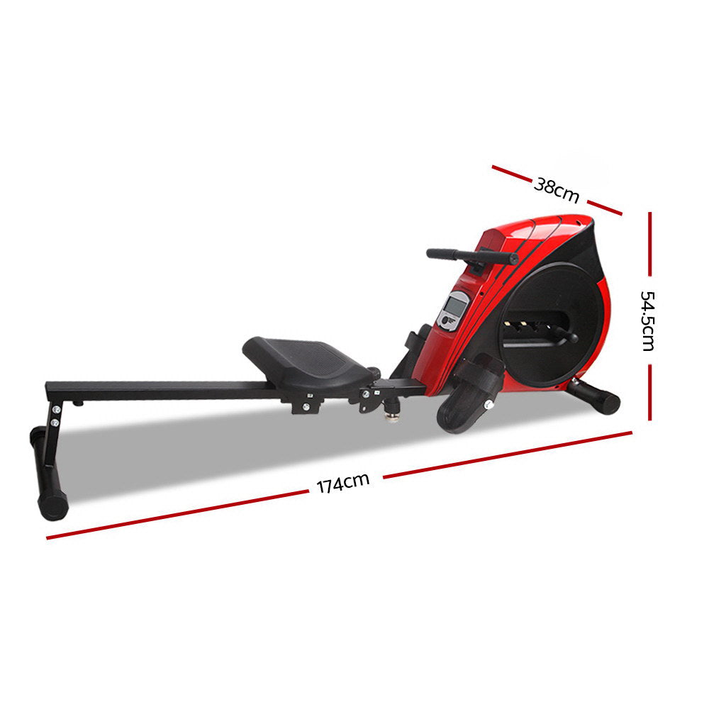 Exercise Bikes: Everfit Rowing Machine Rower Elastic Rope Resistance Fitness Home Cardio
