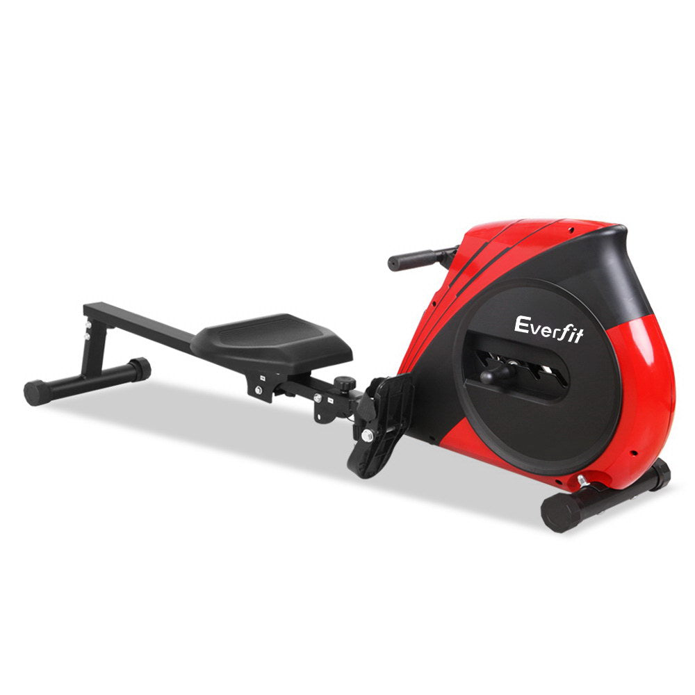 Exercise Bikes: Everfit Rowing Machine Rower Elastic Rope Resistance Fitness Home Cardio