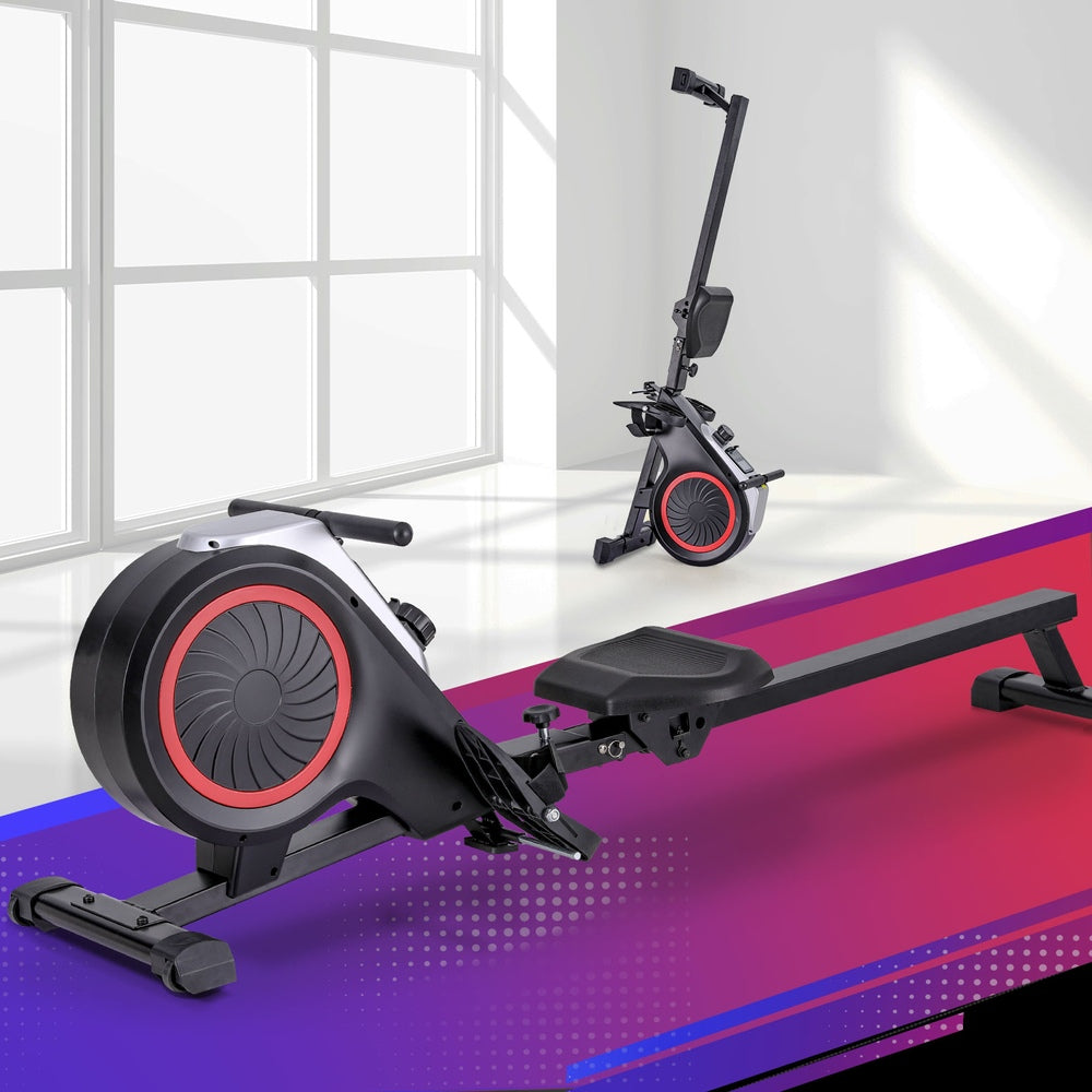 Exercise Bikes: Everfit Rowing Machine 16 Levels Foldable Magnetic Rower Gym Cardio Workout