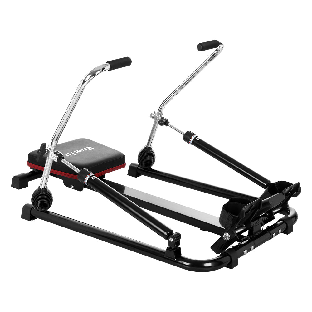 Exercise Bikes: Everfit Rowing Machine 12 Levels Hydraulic Rower Fitness Gym Home Cardio