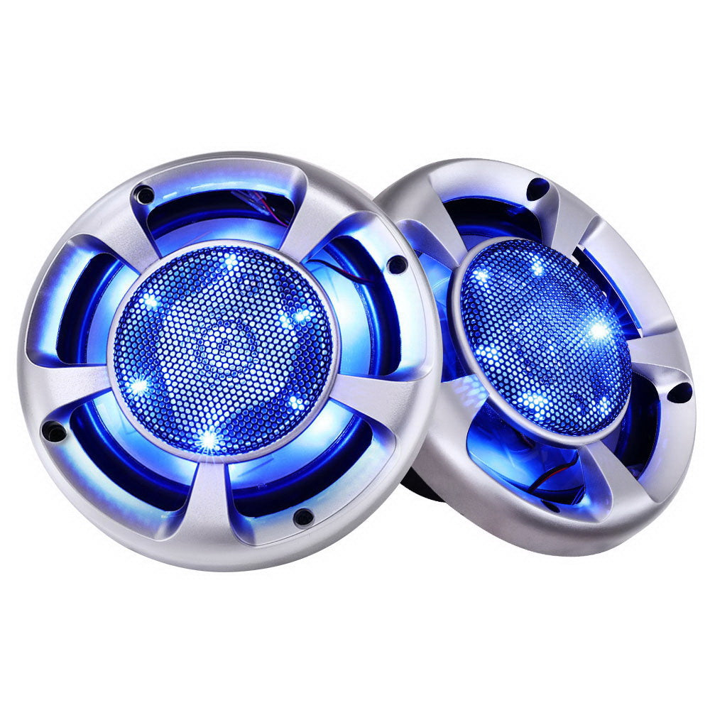 Audio Speakers: Giantz Set of 2 6.5inch LED Light Car Speakers