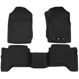 Automotive Decor: Weisshorn Car Floor Mats Rubber Fits Ford Ranger PX PX2 PX3 Dual Cab 2011-2022 3D