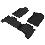 Automotive Decor: Weisshorn Car Floor Mats Rubber Fits Ford Ranger PX PX2 PX3 Dual Cab 2011-2022 3D