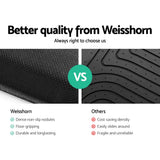 Automotive Decor: Weisshorn Car Floor Mats Rubber Compatible for Mazda BT50 Dual Crew Cab