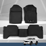 Automotive Decor: Weisshorn Car Floor Mats Rubber Compatible for Mazda BT50 Dual Crew Cab
