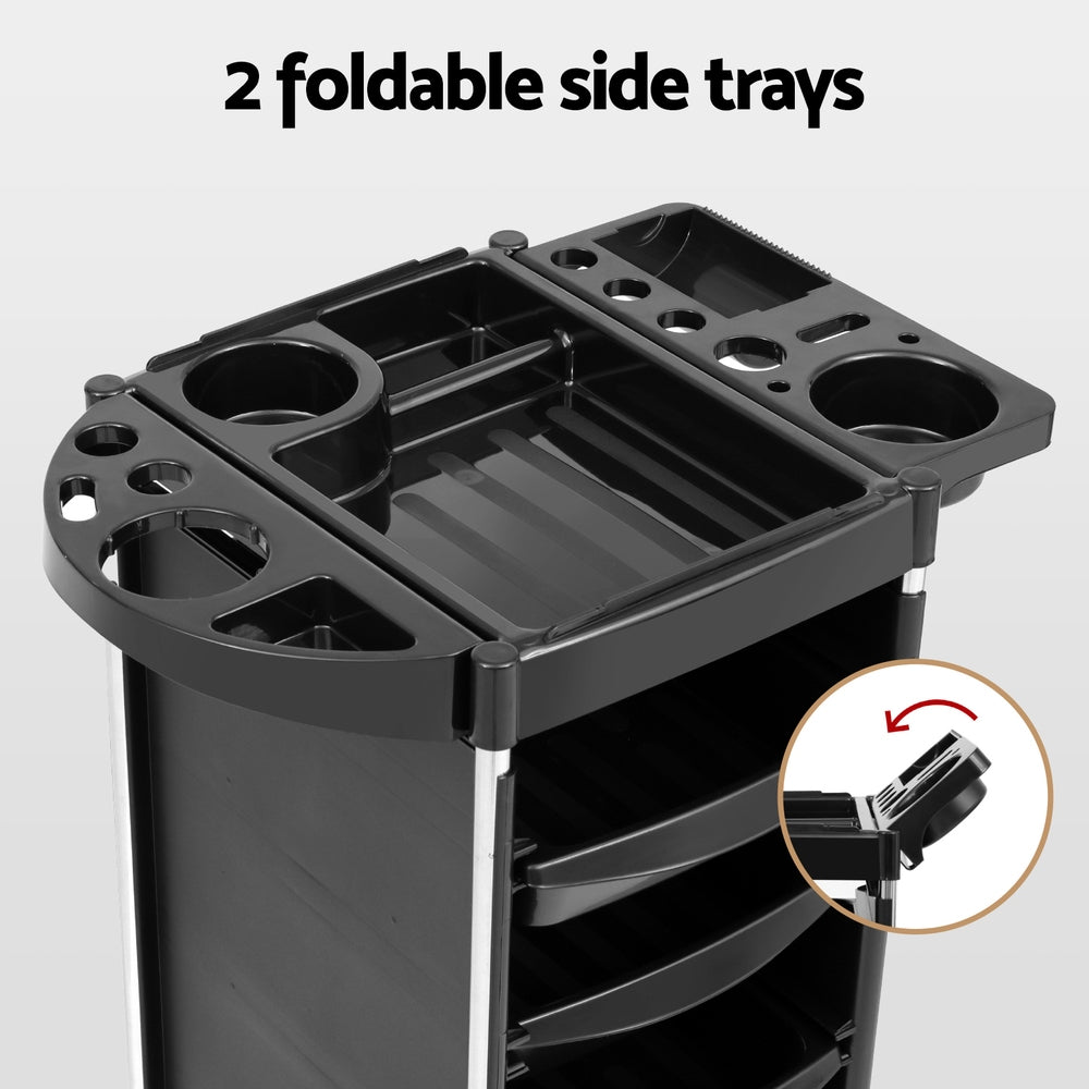 Utility Trolleys: Embellir Salon Trolley Cart Spa Beauty Rolling Tray Hairdressing Storage 6 Tiers