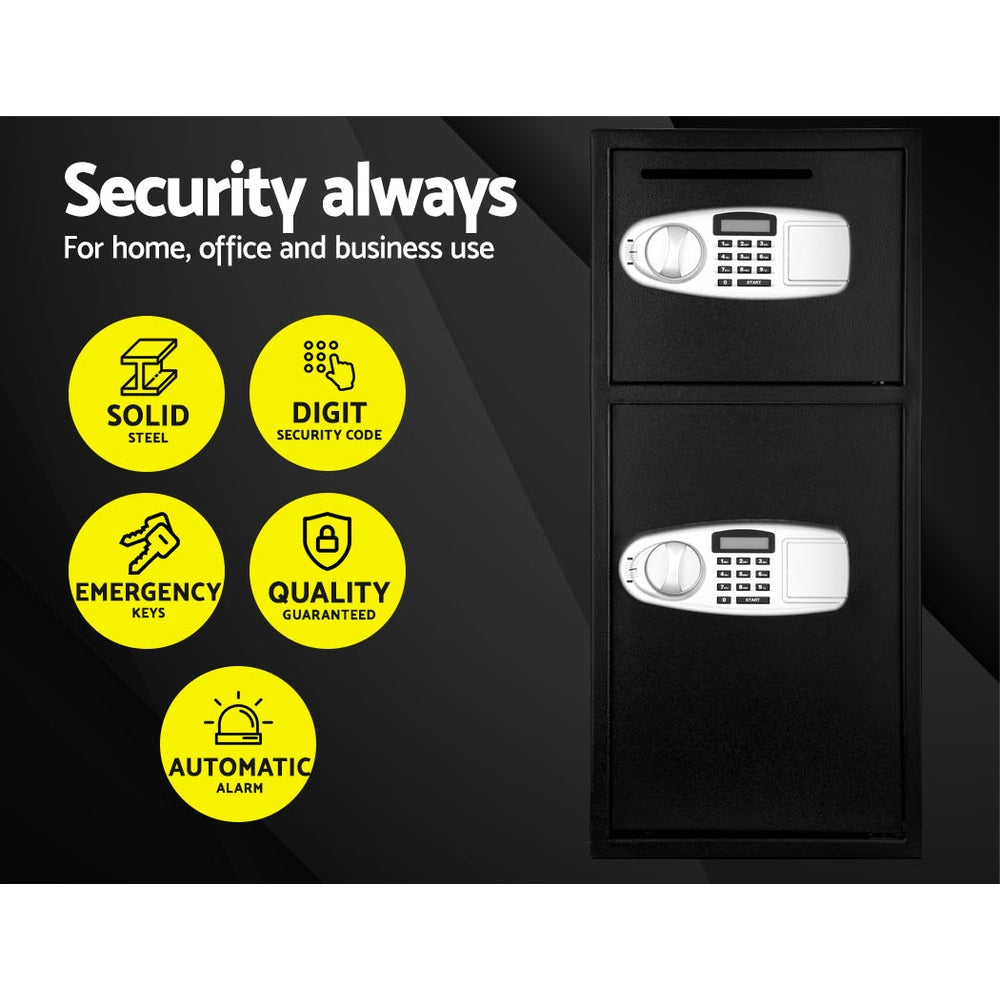Safes & Lock Boxes: UL-TECH Security Safe Box Double Door