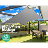 Umbrellas & Sunshades: Instahut Shade Sail 3x3m Square 280GSM 98% Grey Shade Cloth