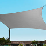 Umbrellas & Sunshades: Instahut Shade Sail 3x3m Square 280GSM 98% Grey Shade Cloth
